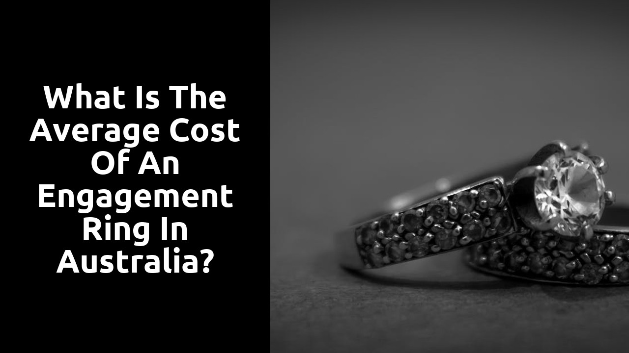 What is the average cost of an engagement ring in Australia?